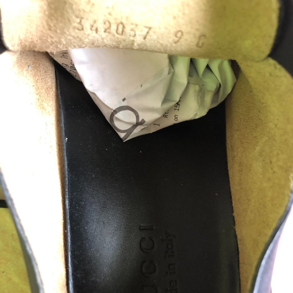 Gucci Men's Black Leather Sneakers - Picture 13 of 15